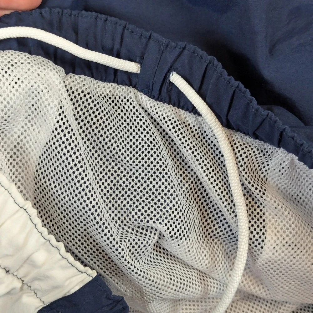 Lot of 2 Vintage Nike Silver Tab Mesh Lined Swim Trunks Y2K Navy Grey XXL